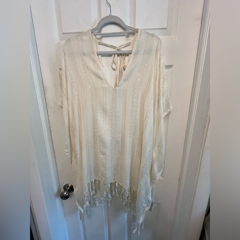 L*Space Seaport cream swim cover up - Picture 2 of 5